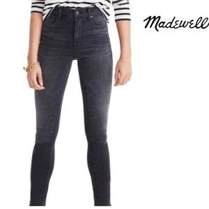 Madewell High Riser Skinny Skinny Jeans Black 30